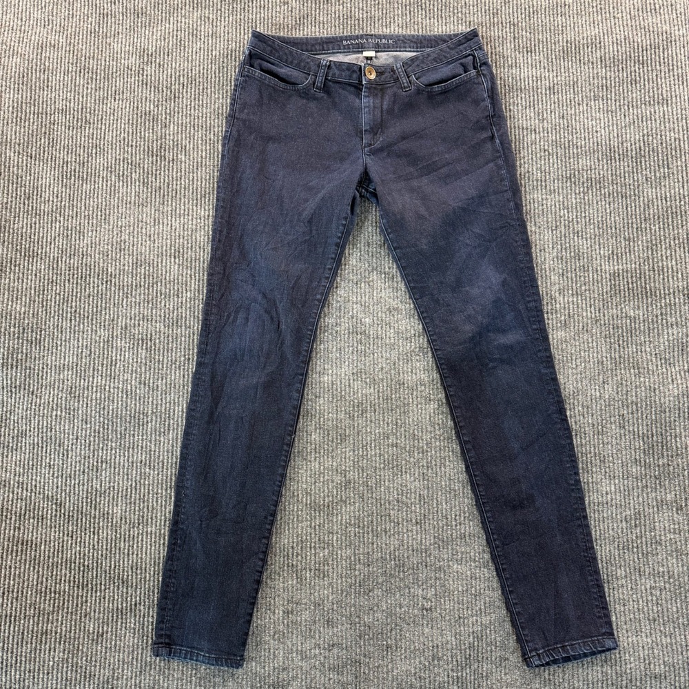 Banana Republic Skinny Jeans Womens 29 Dark Wash Stretch Blue Denim Casual